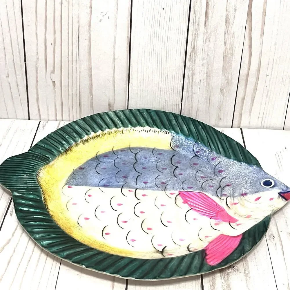 Studio Nova Philippines Island Fish Natural Kappa Shell Serveware Platter Dish